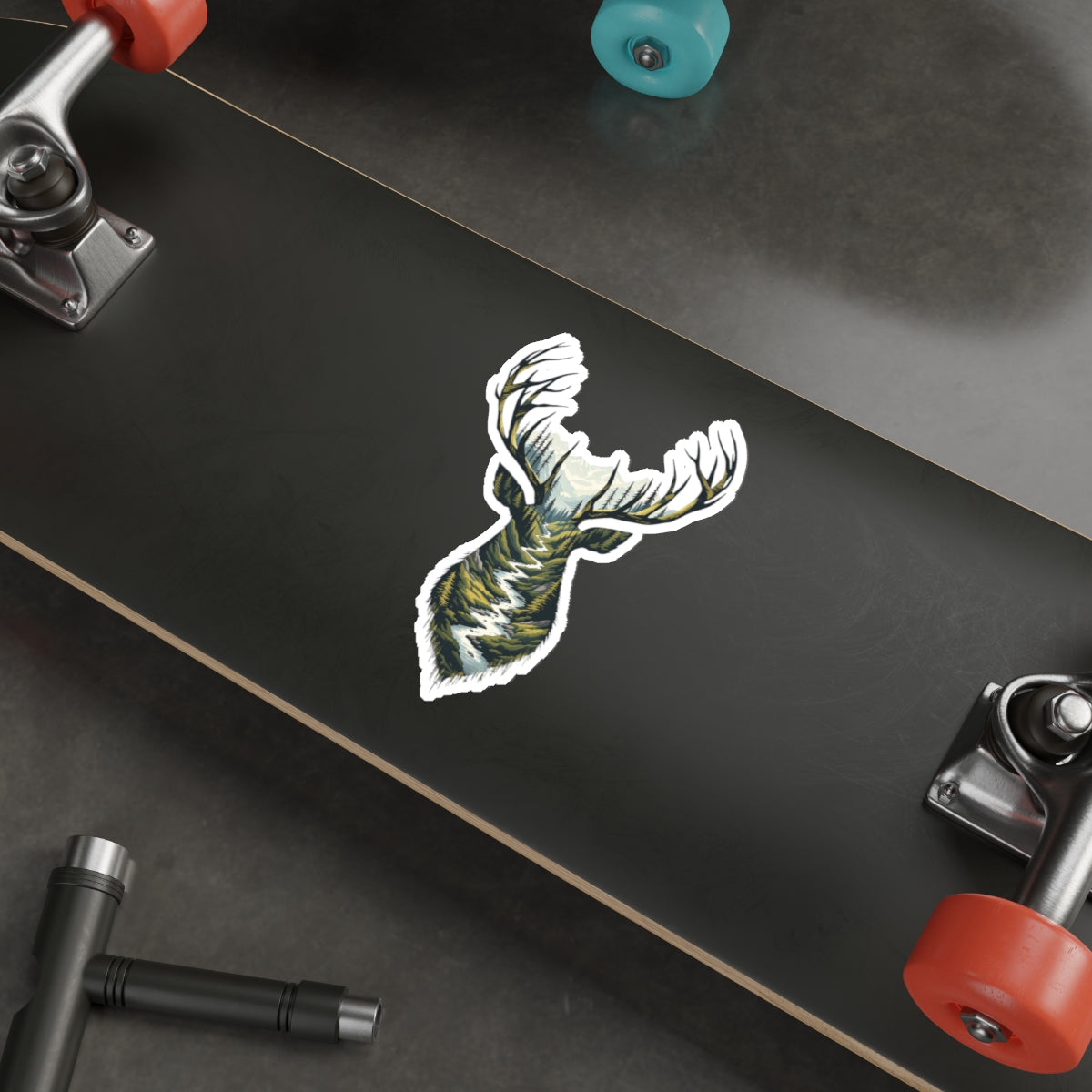 Forest Path Buck Die-Cut Sticker