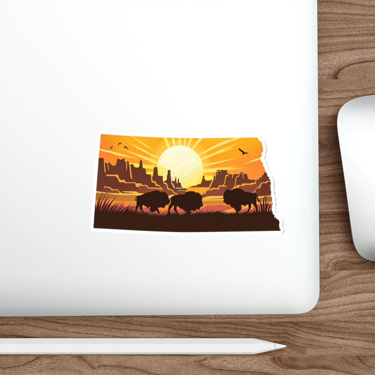 Dakota Sunset Die-Cut Sticker