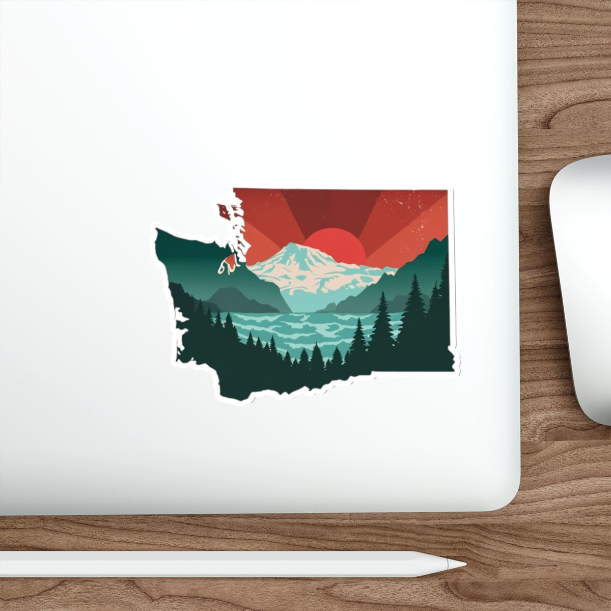 Cascade Sunrise Die-Cut Sticker