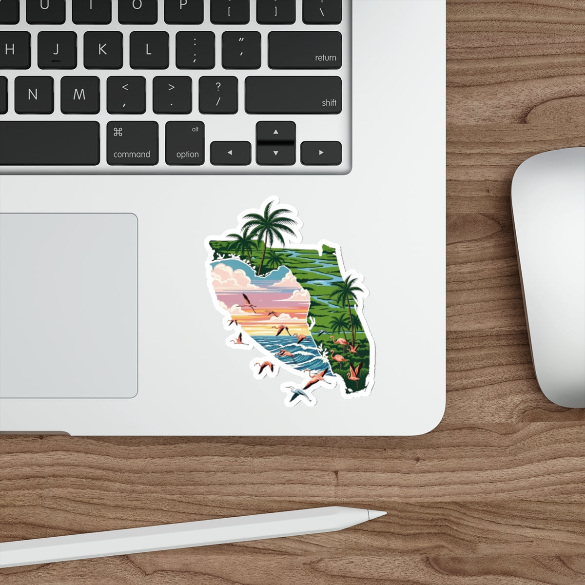 Florida Sunset Die-Cut Sticker