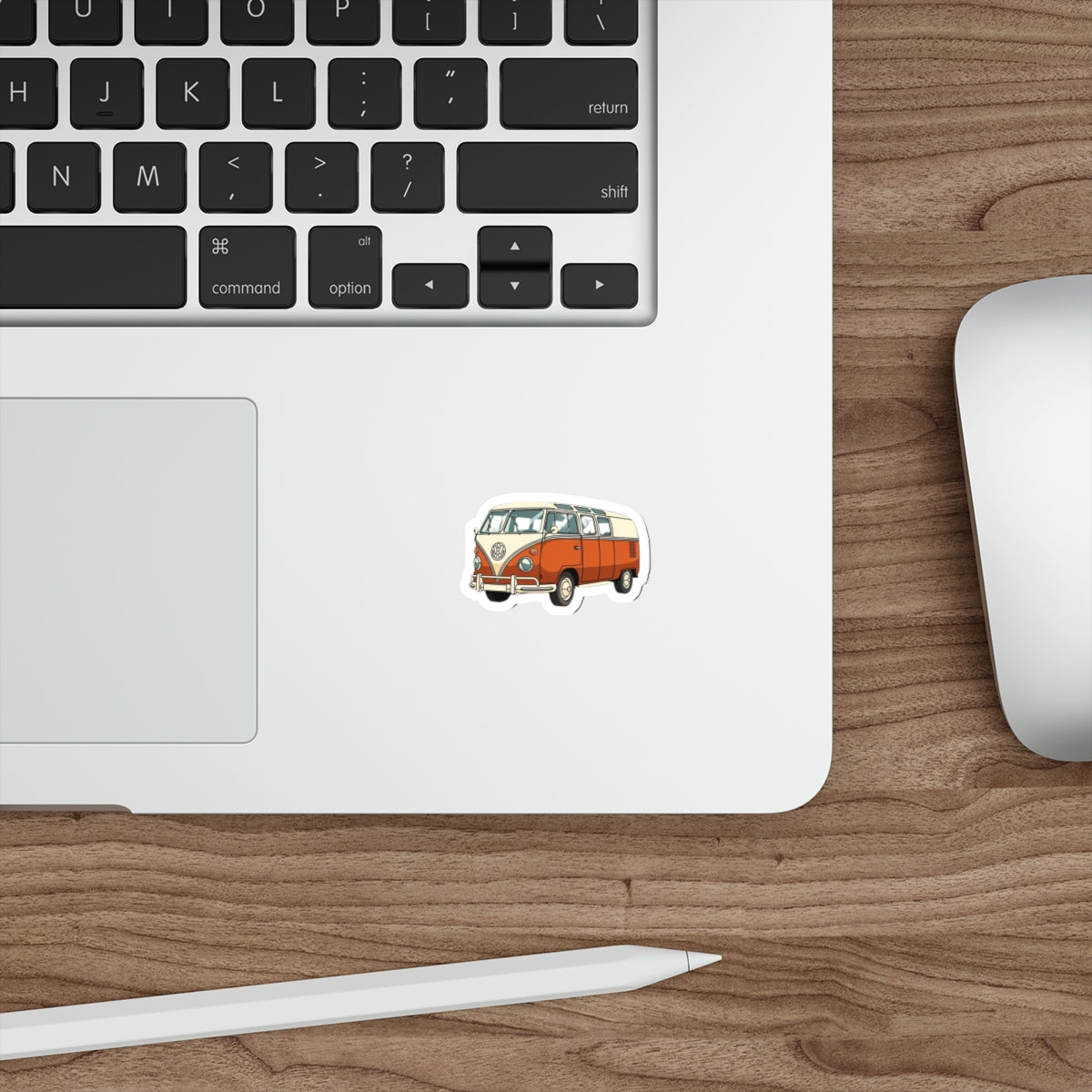 Retro Camper Van Die-Cut Sticker