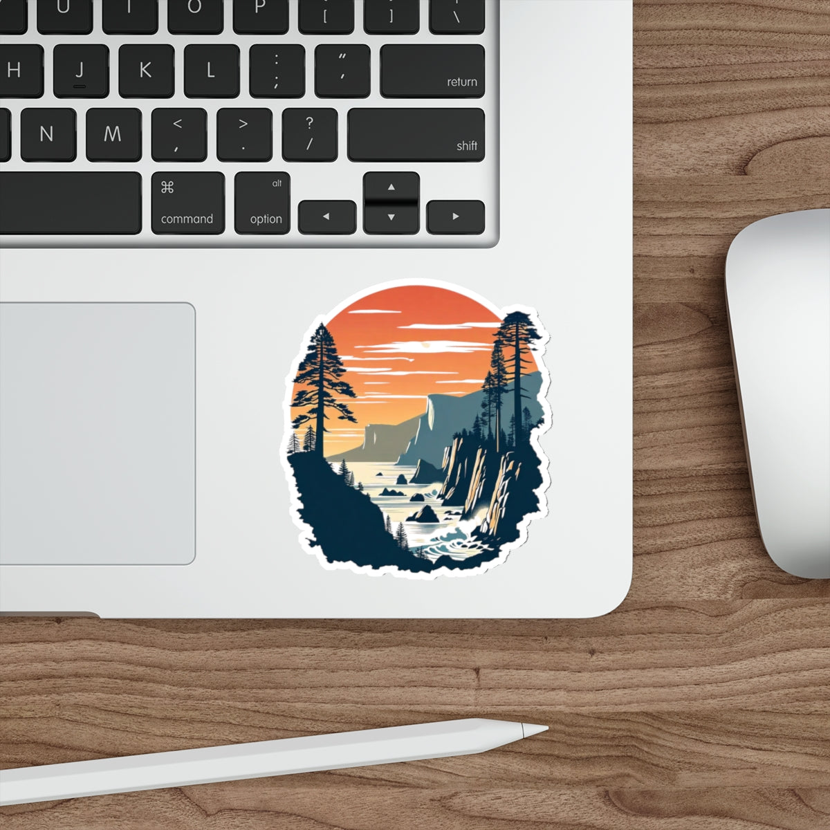 Pacific Cliffs Die-Cut Sticker
