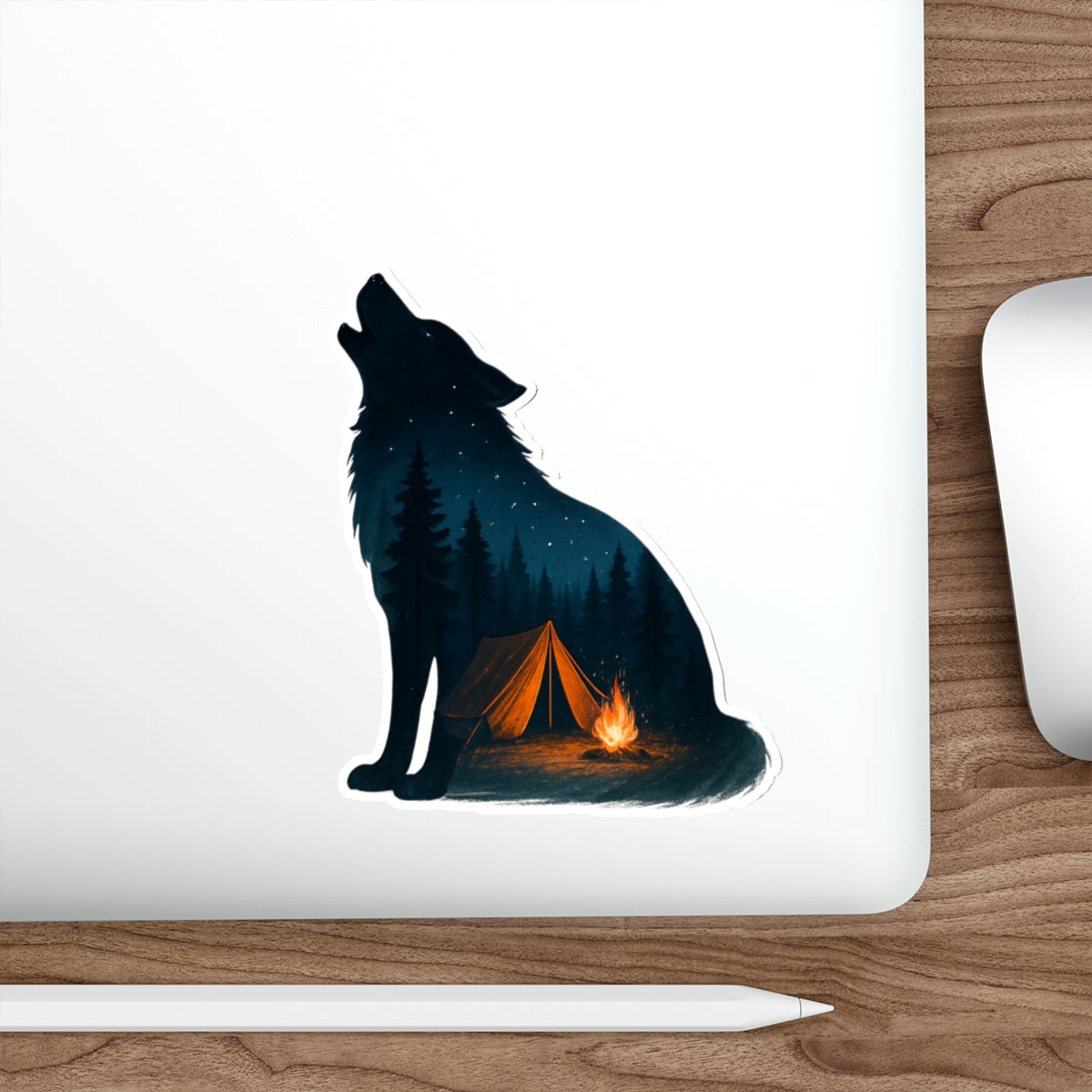 Moonlit Howl Die-Cut Sticker