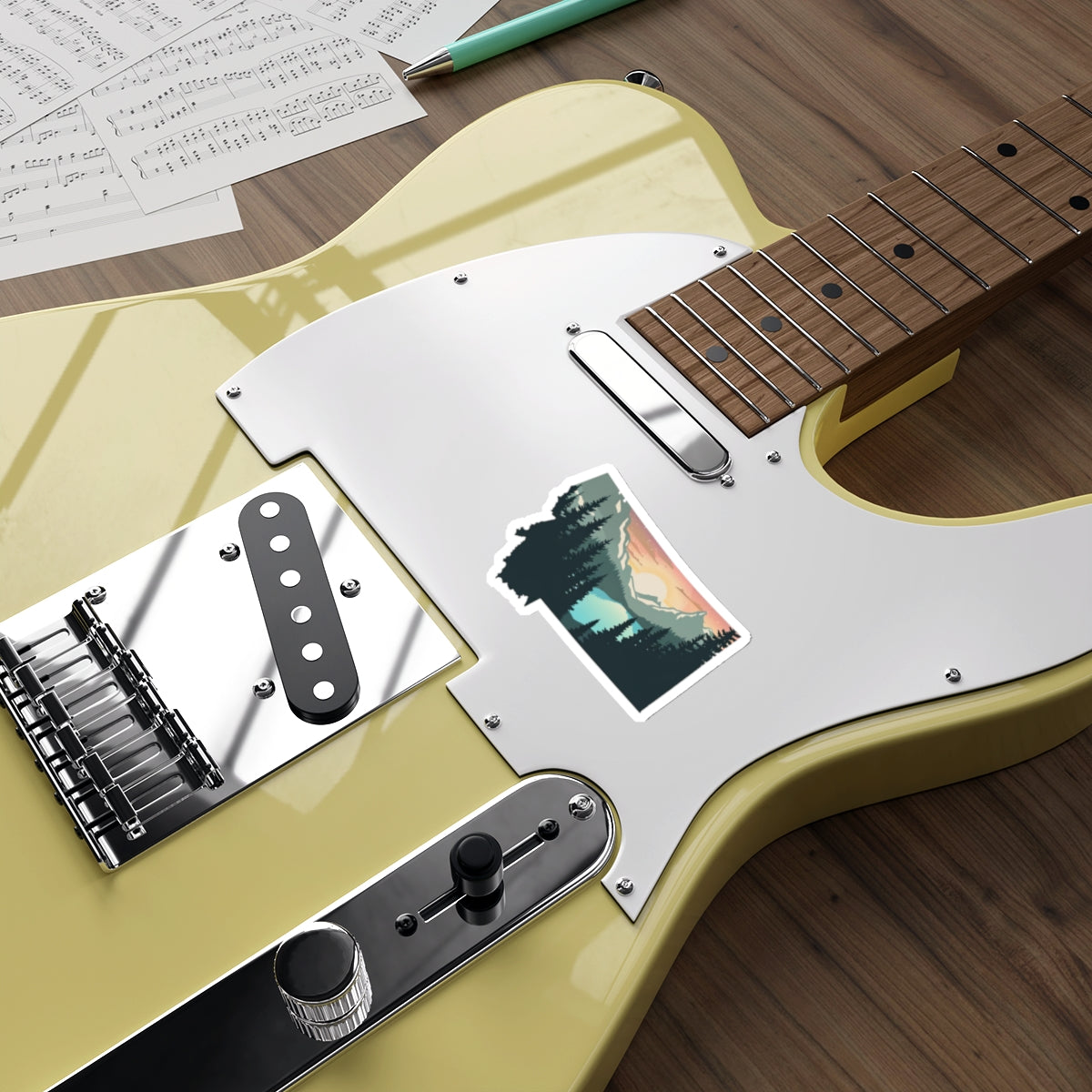 Montana Sunrise Die-Cut Sticker