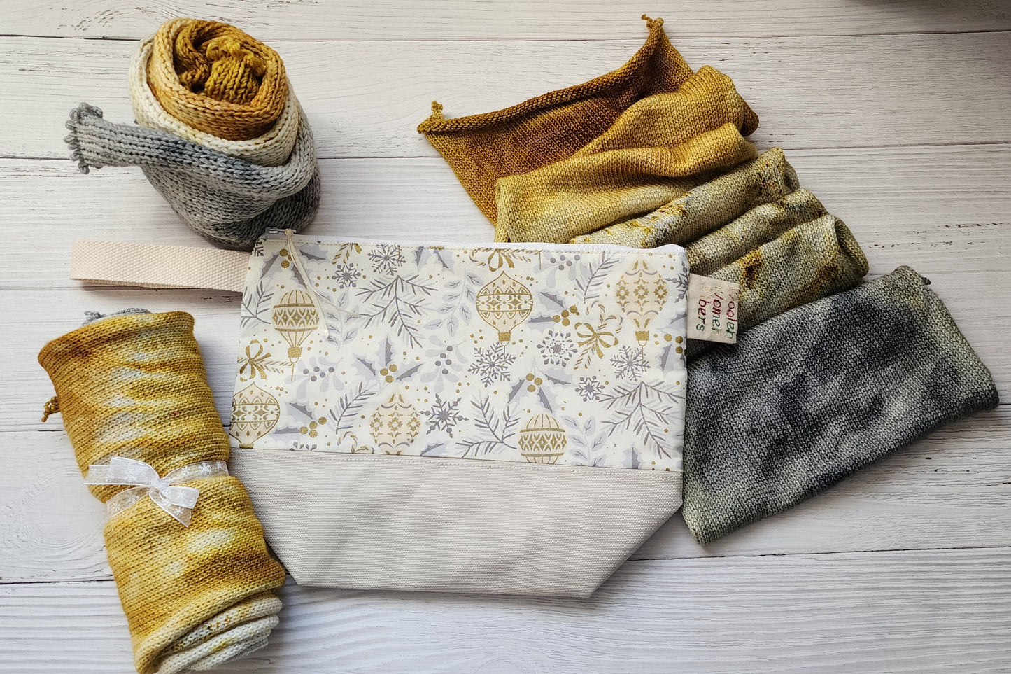 Silver and Gold Sock Blanks