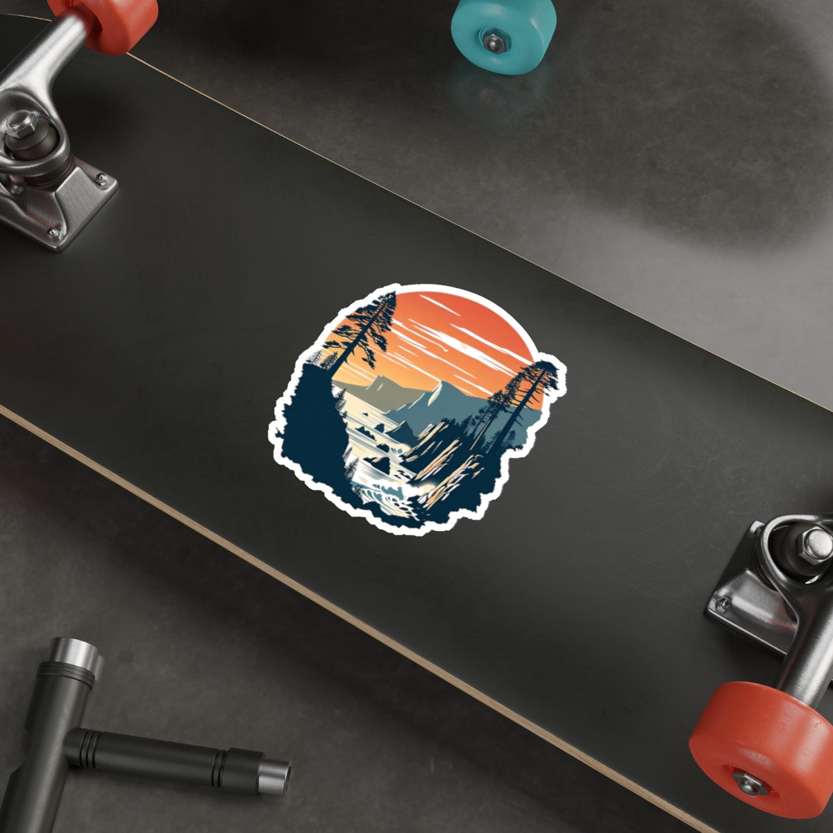 Pacific Cliffs Die-Cut Sticker