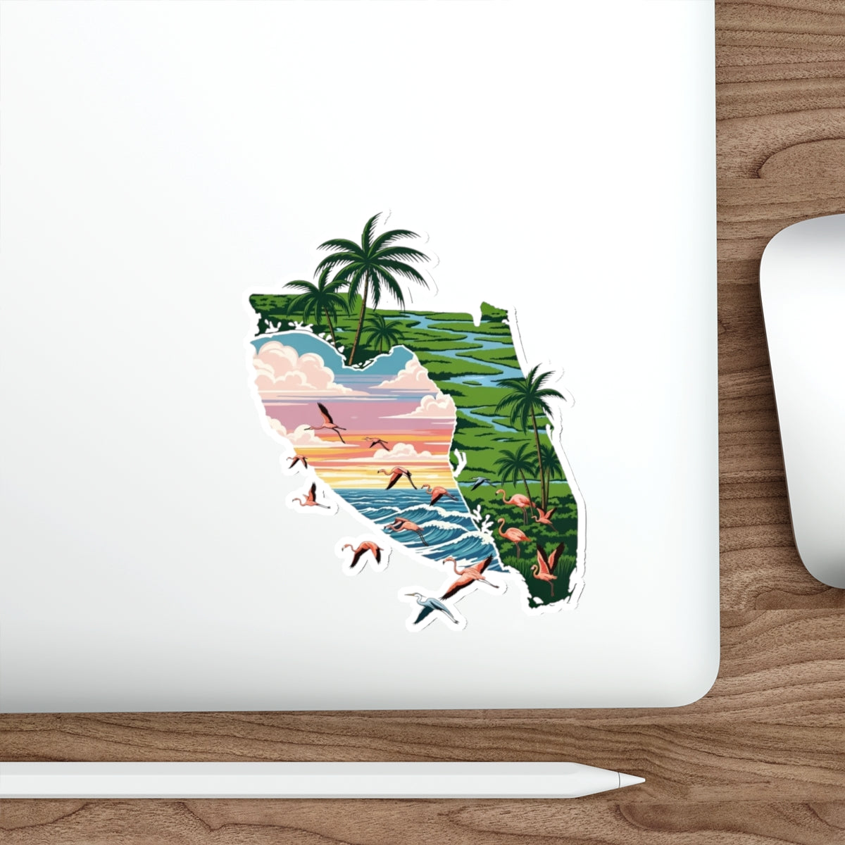 Florida Sunset Die-Cut Sticker