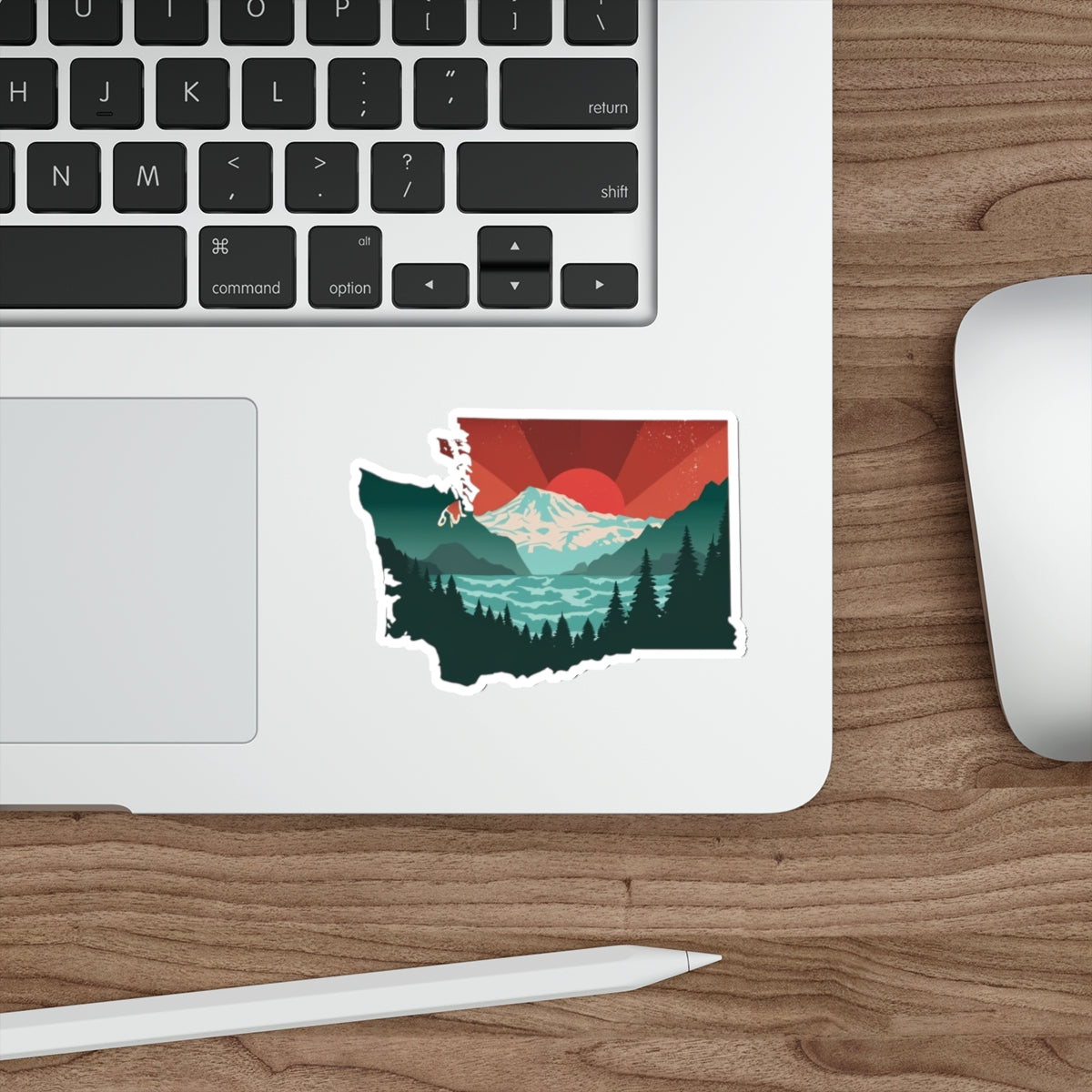Cascade Sunrise Die-Cut Sticker