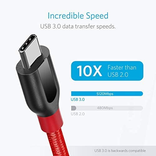 Anker <b>Powerline+</b> USB C to USB 3.0 Cable (3 ft, 6 ft)