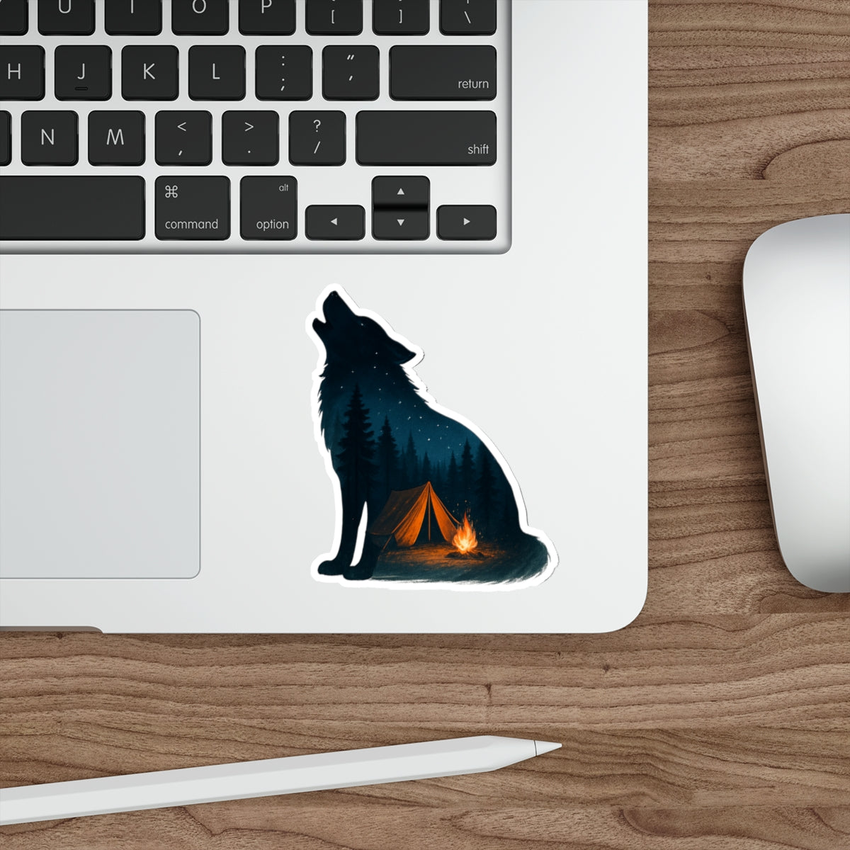 Moonlit Howl Die-Cut Sticker