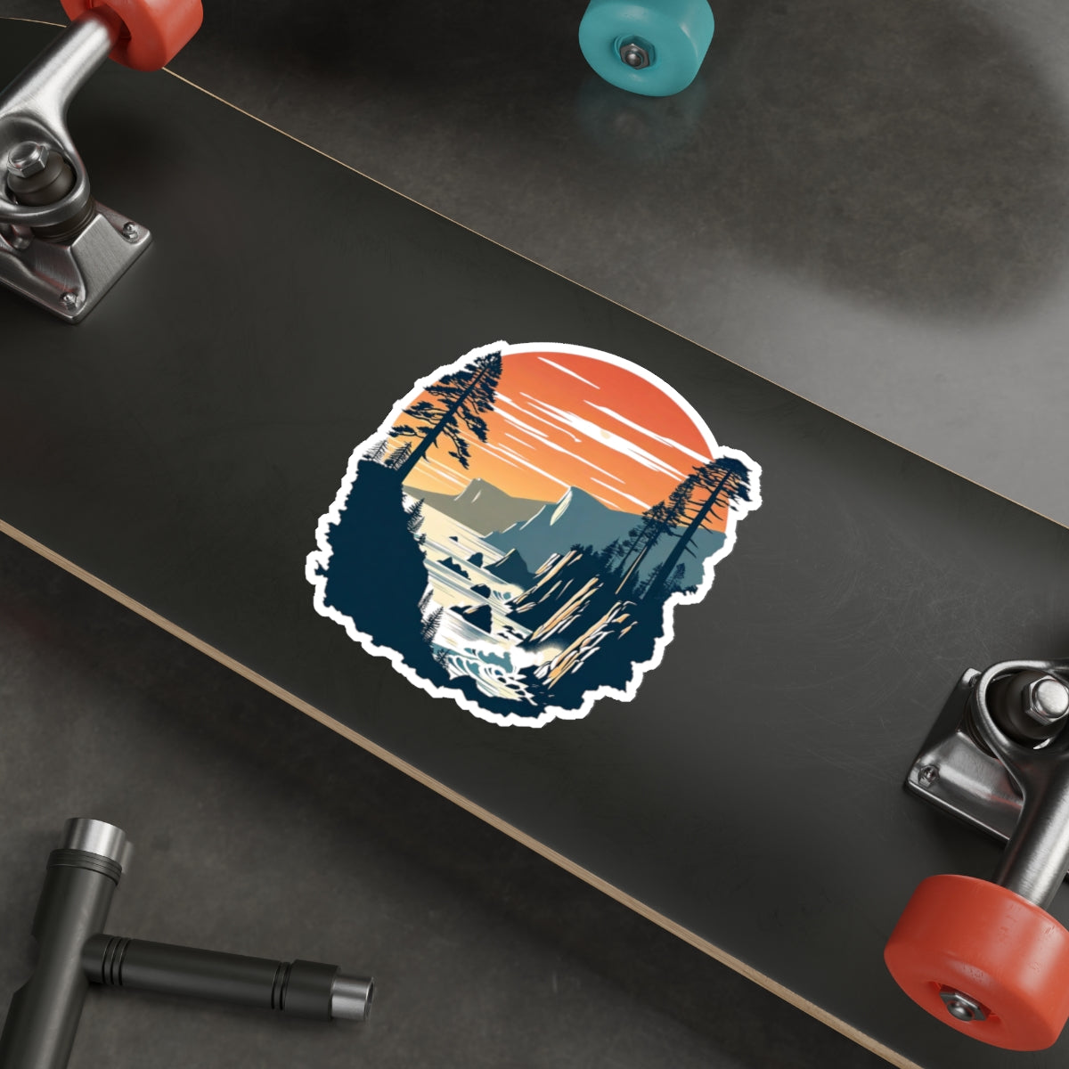 Pacific Cliffs Die-Cut Sticker