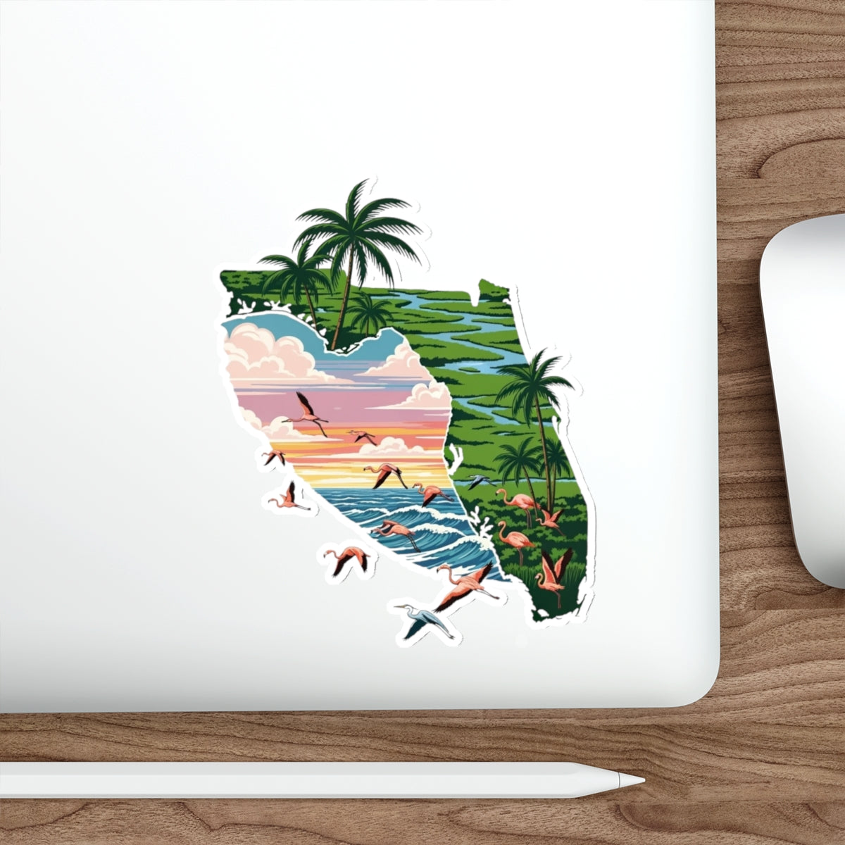 Florida Sunset Die-Cut Sticker