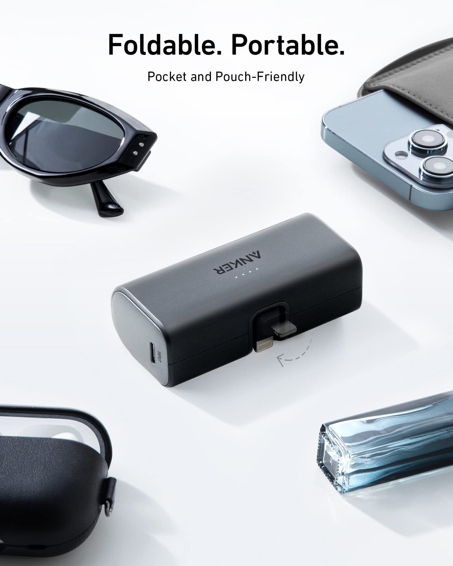 Anker Nano Power Bank (12W, Built-In Lightning Connector)