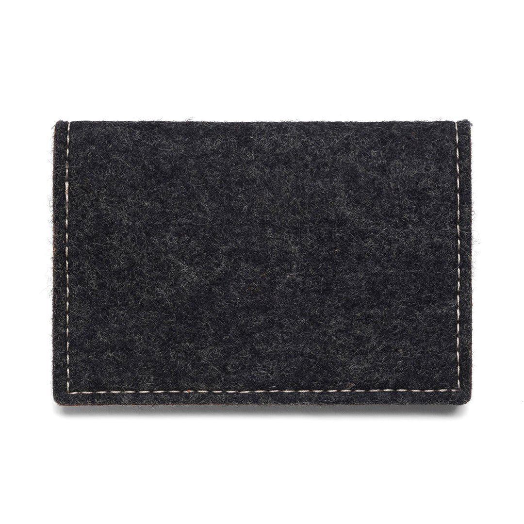 Felt and Leather Bifold Wallet