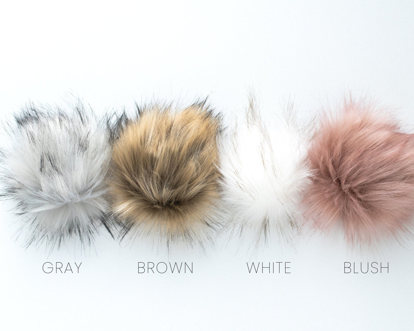 Light Gray Peruvian Wool Knit Hat with Faux Fur Pom Pom